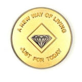 Premium NA Medallion Gold & Nickel Bi-Plate Chip (1-40 Years)