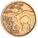 Sober Camel Poem AA Medallion Bronze w/gift pouch