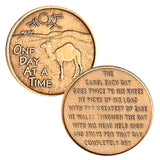 Sober Camel Poem AA Medallion Bronze w/gift pouch