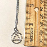 Petite AA Symbol Serenity Necklace