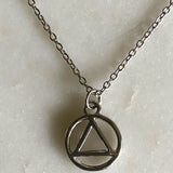 Petite AA Symbol Serenity Necklace