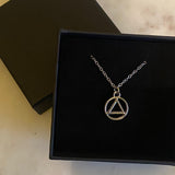 Petite AA Symbol Serenity Necklace