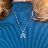 Petite AA Symbol Serenity Necklace