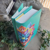 Blossom AA Double Book Cover in Teal