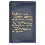 AA Single Book Cover for Pocket/Mini AA Big Book, 12 & 12 or 24 Hours a Day w/Serenity Prayer