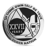 Big Raider Pirate Coin 7th Step Prayer AA Medallion (Yrs 1-50)