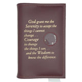 Book Cover for 12 Steps & 12 Traditions Hardcovers w/Serenity Prayer and Medallion Slot