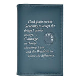 AA Single Book Cover for AA Hardcovers w/Serenity Prayer & Medallion Holder
