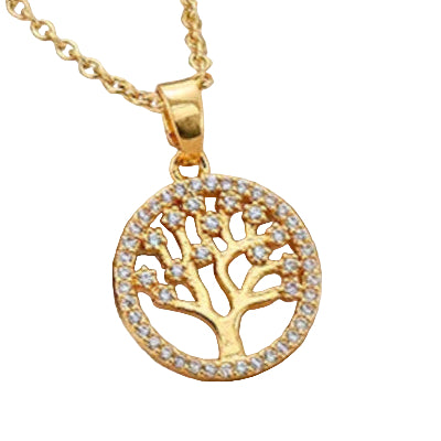 Tree of Life Serenity Necklace Gold