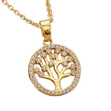 Tree of Life Serenity Necklace Gold