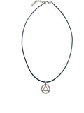 AA Circle Triangle Serenity Necklace