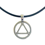 AA Circle Triangle Serenity Necklace