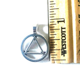 AA Circle Triangle Serenity Necklace