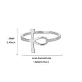 Ankh Cross Serenity Ring™ Silver