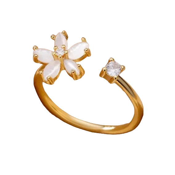 White Bloom Serenity Ring™