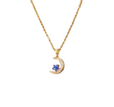 Moon and Star Serenity Necklace
