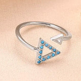 Blue Triangle Serenity Ring™