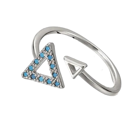 Blue Triangle Serenity Ring™