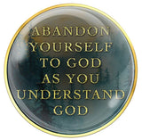 God 12-Step Medallion: Abandon Yourself to God