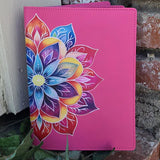 Blossom AA Double Book Cover in Hot Pink