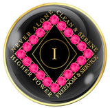 Clean Time NA Medallion Black w/Neon Pink Yrs 1-40