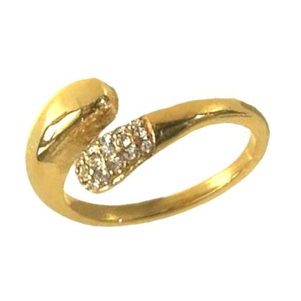 Short Spiral Zircon Serenity Ring™