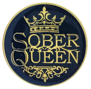 Sober Queen Triplate AA Medallion