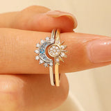 Sun and Moon Serenity Ring™ Set