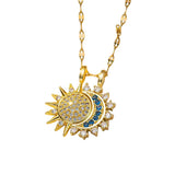 Sun and Moon Serenity Necklace