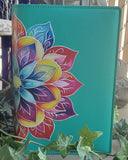 Blossom AA Double Book Cover in Teal