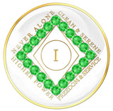 Clean Time NA Medallion White w/Neon Green Yrs 1-40