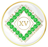 Clean Time NA Medallion White w/Neon Green Yrs 1-40