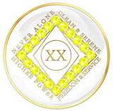 Clean Time NA Medallion White w/Neon Yellow Yrs 1-40