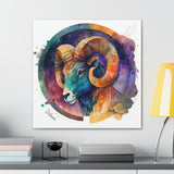 Aries Colorful Canvas Art