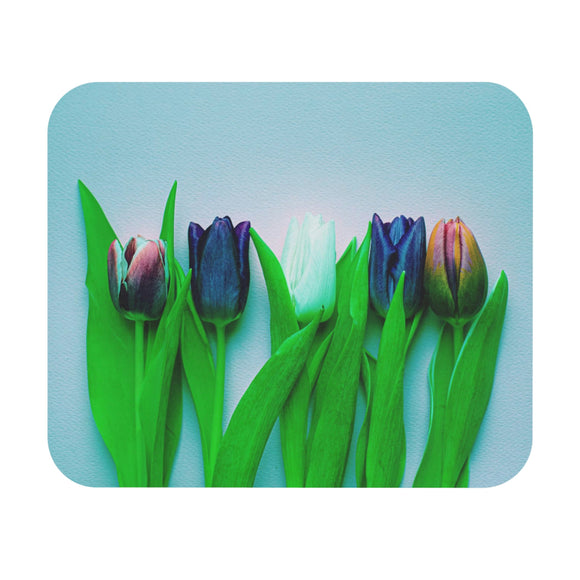 Blue Tulips Mouse Pad (Rectangle)