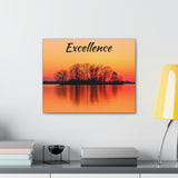 Excellence Motivational Canvas Artwork