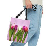 Pink Tulip Tote Bag