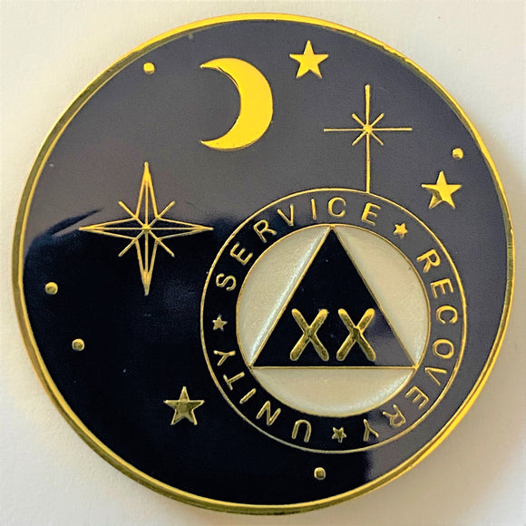 20 Year 4th Dimension Moon Stars AA Medallion Clearance at Your Serenity Store