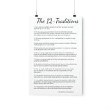 12-Traditions of AA Matte Vertical Poster