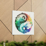 Yin Yang 1 Watercolor Canvas Art
