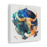Taurus Colorful Canvas Art