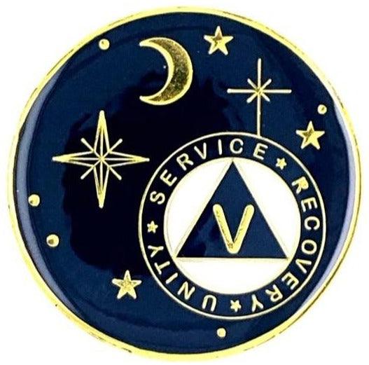 4th Dimension Moon Stars AA Medallion 24hr-60yr at Your Serenity Store