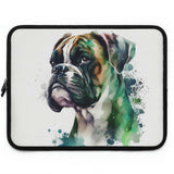Boxer Watercolor Abstract Laptop Sleeve