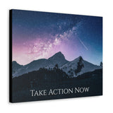 Take Action Now Motivational Canvas