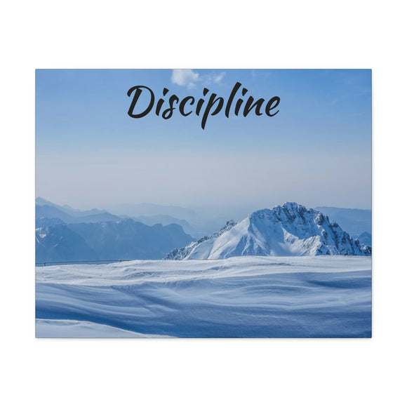 Discipline Motivational Canvas Art