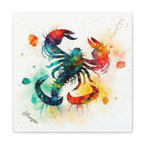 Scorpio Colorful Canvas Art
