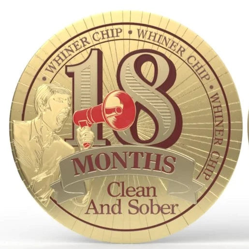 Big Whiner Chip 18 Month AA Medallion at Your Serenity Store
