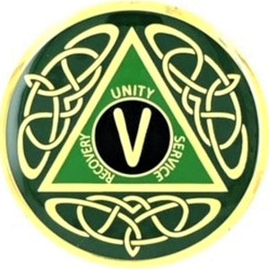 Irish Celtic Premium AA Medallion (24 hr - 60 Years) at Your Serenity Store