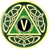 Irish Celtic Premium AA Medallion (24 hr - 60 Years) at Your Serenity Store