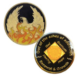 N26c. NA Medallion Out of the Ashes Phoenix Coin with Miracles Happen at Your Serenity Store